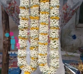 Yellow Rose Petals with Dagar Garland