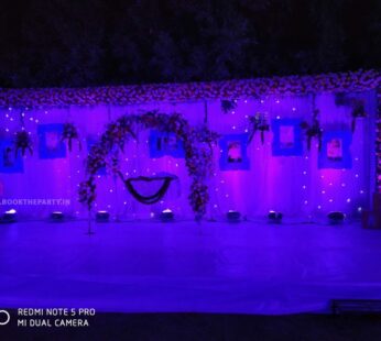 Illuminated Drapes with Floral decoration