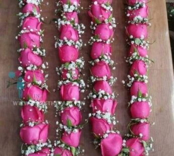 Roses with Gypsy Flowers Garland