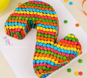 Designer Gems Rainbow Numeric Cake