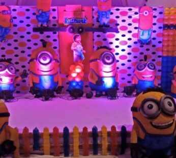 Minions Theme with Balloon Wall